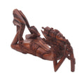 Handmade Flute Player Wood Statuette Indonesia 51 X 31 X 27