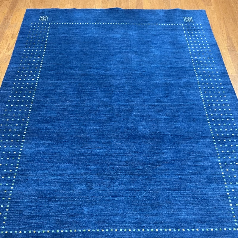 Handmade Herat Oriental Indoed Gabbeh Wool Rug 6 X 9 India
