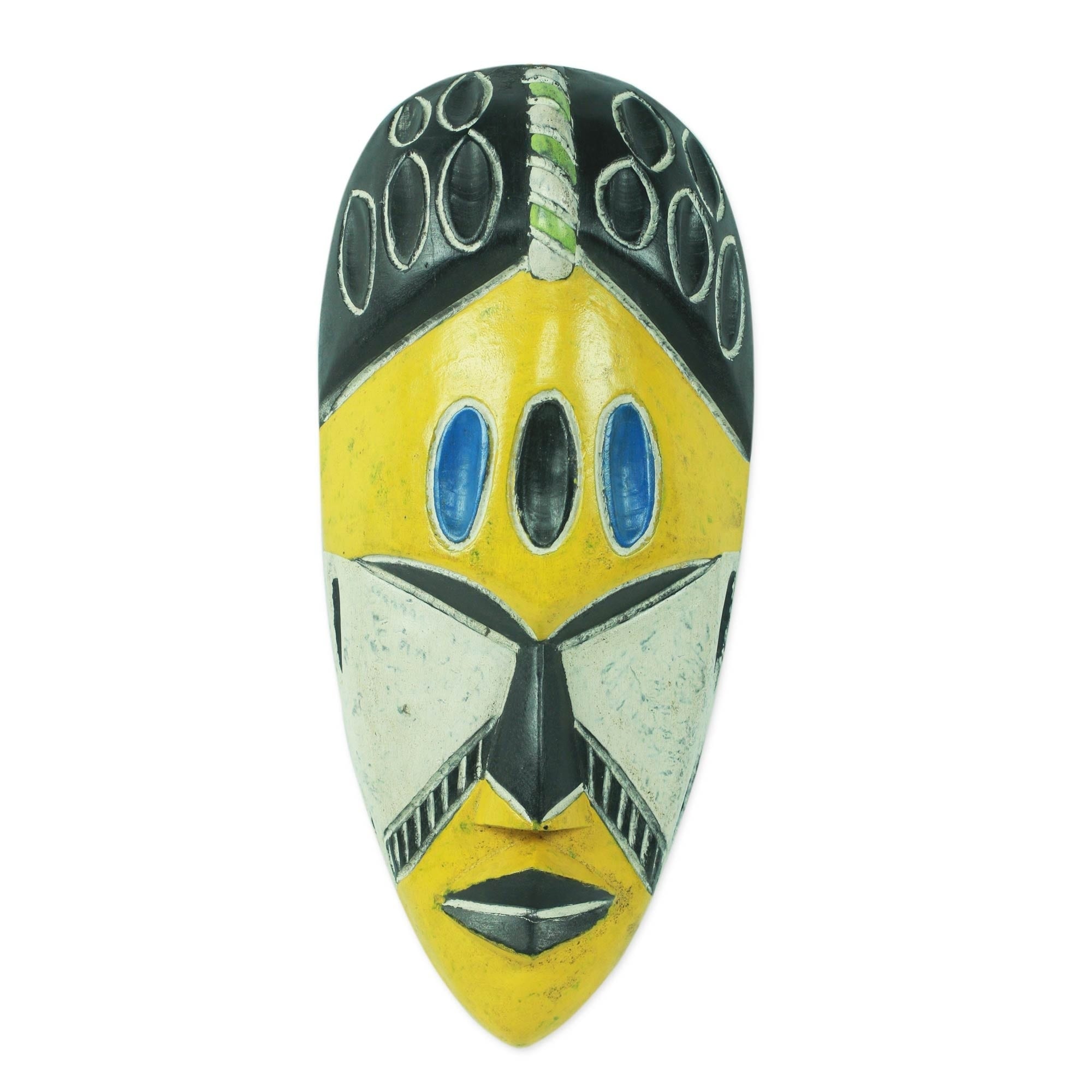 Handmade Gold Coast African Mask Ghana