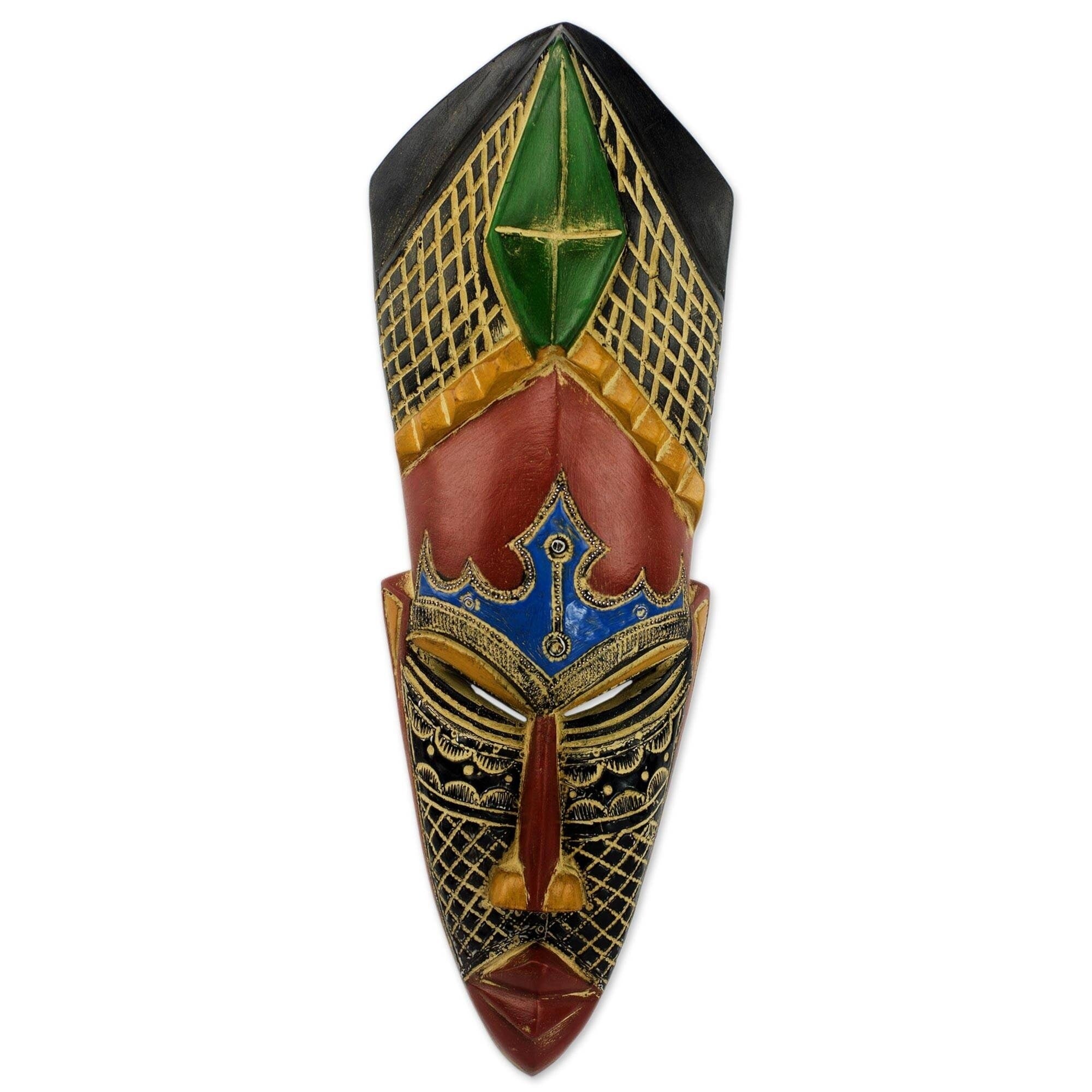 Handmade Gratitude African Wood Mask Ghana