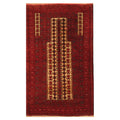 Handmade Herat Oriental Afghan Hand Knotted Semi Antique Tribal Balouchi 1940S Wool Rug Afghanistan 3 X 52