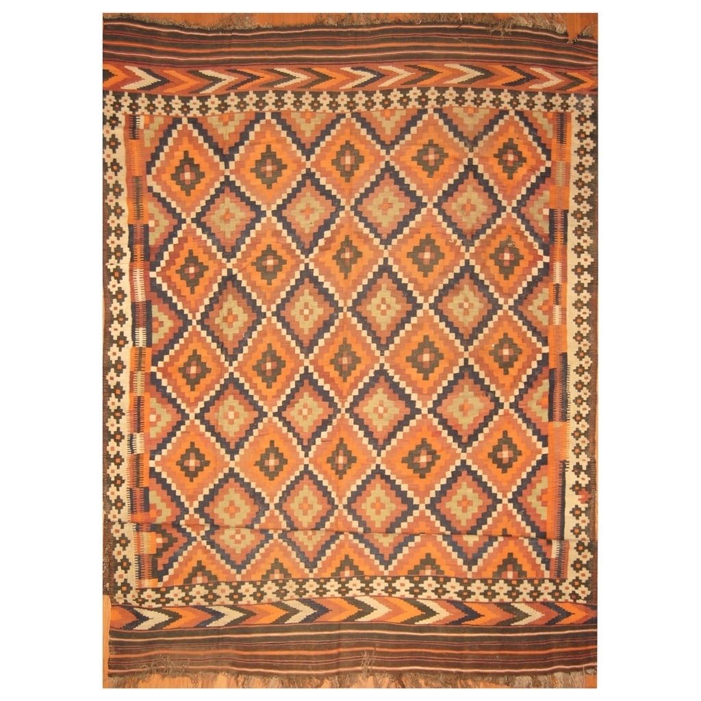 Handmade Herat Oriental Afghan Hand Knotted Antique Kilim 1940S Wool Rug 10 X 166 Afghanistan 10 X 166