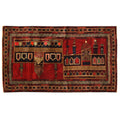 Handmade Herat Oriental Afghan Hand Knotted Balouchi Wool Rug 29 X 410 Afghanistan