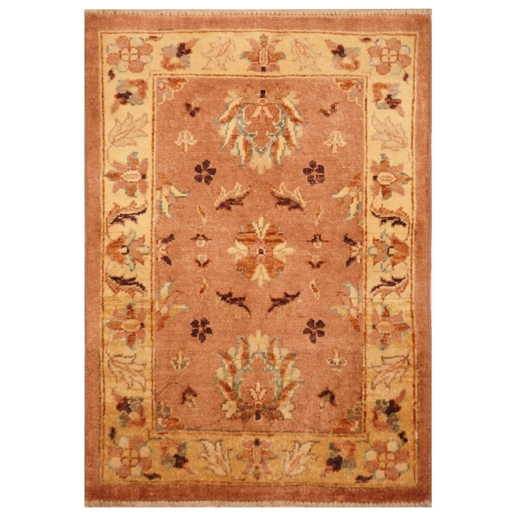 Handmade Herat Oriental Afghan Hand Knotted Vegetable Dye Oushak Wool Rug 2 X 3 2 X 3
