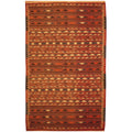 Handmade Herat Oriental Afghan Hand Woven Wool Kilim 4 X 64 4 X 64