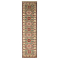 Handmade Herat Oriental Indo Hand Knotted Kazak Wool Runner India 26 X 10