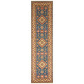 Handmade Herat Oriental Indo Hand Knotted Kazak Wool Runner India 26 X 10