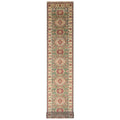 Handmade Herat Oriental Indo Hand Knotted Kazak Wool Runner India 26 X 20