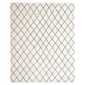 Handmade Herat Oriental Indo Hand Knotted Moroccan Trellis Wool Rug India 8 X 10