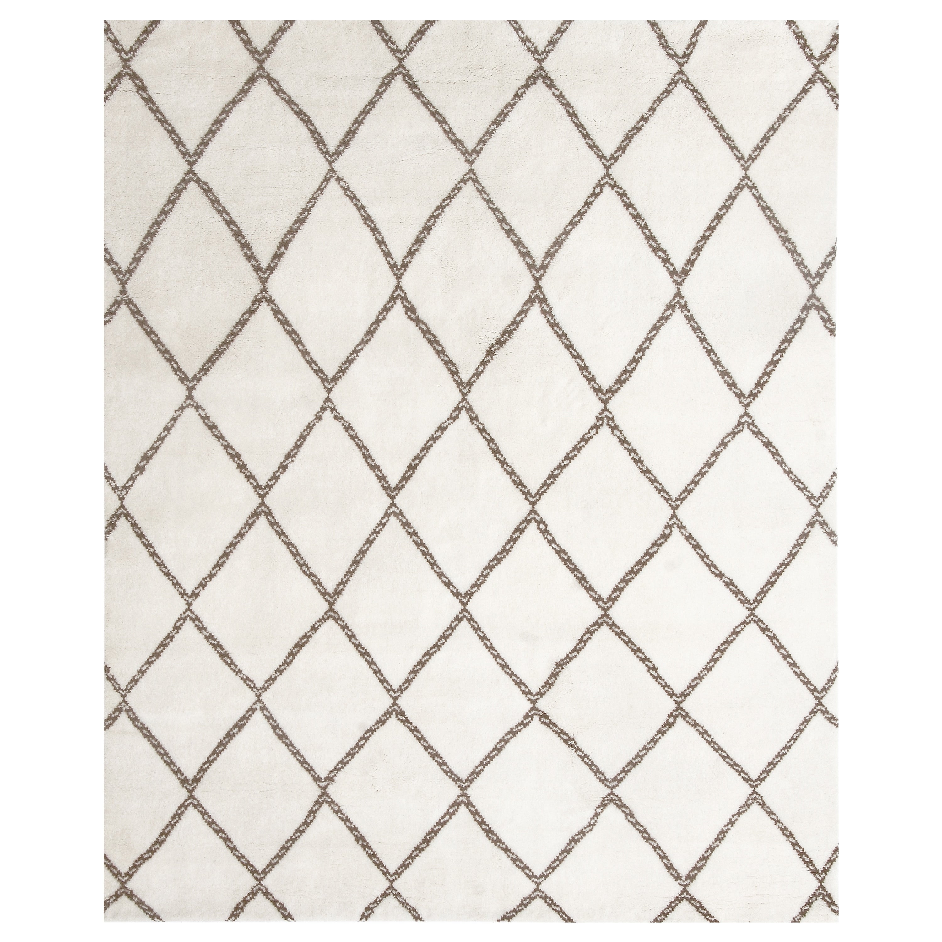 Handmade Herat Oriental Indo Hand Knotted Moroccan Trellis Wool Rug India 8 X 10