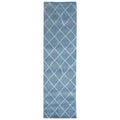 Handmade Herat Oriental Indo Hand Knotted Moroccan Trellis Wool Runner India 26 X 10