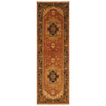 Handmade Herat Oriental Indo Hand Knotted Serapi Wool Runner India 27 X 81