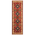 Handmade Herat Oriental Indo Hand Knotted Tribal Kazak Wool Rug 21 X 67