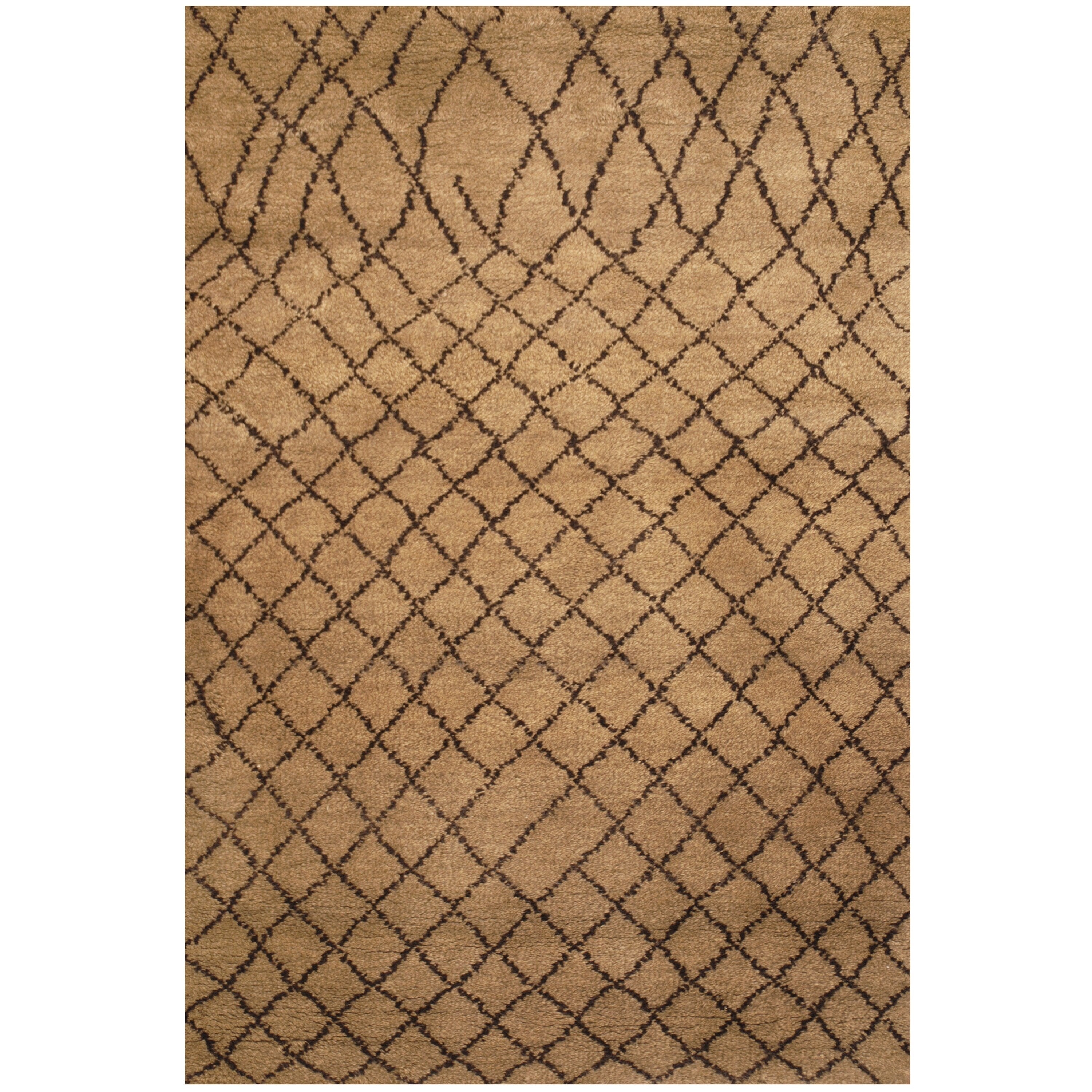 Handmade Herat Oriental Indo Hand Knotted Tribal Moroccan Wool Rug 4 X 6 4 X 6