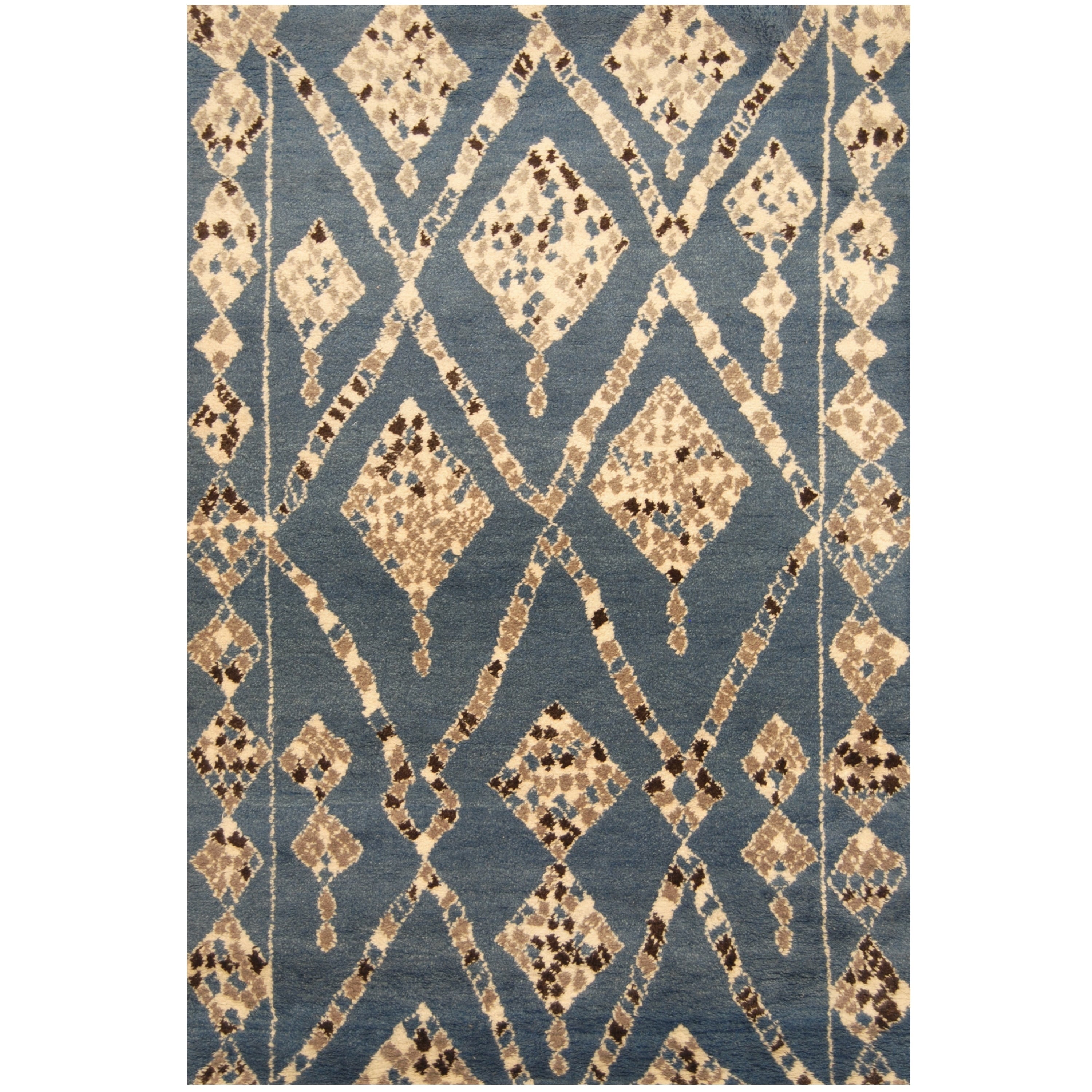Handmade Herat Oriental Indo Hand Knotted Tribal Moroccan Wool Rug 6 X 9 6 X 9