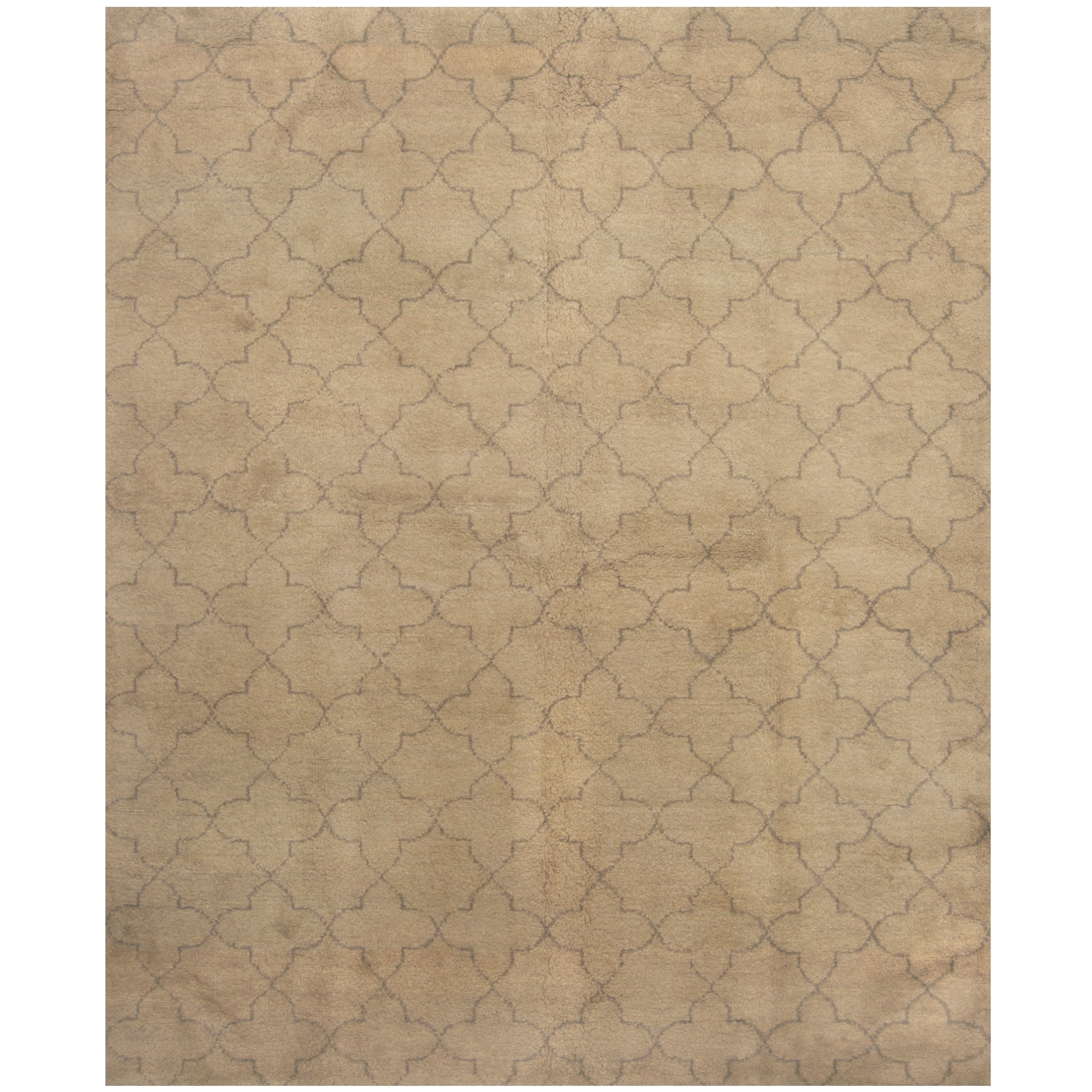 Handmade Herat Oriental Indo Hand Knotted Tribal Moroccan Wool Rug 8 X 10 8 X 10
