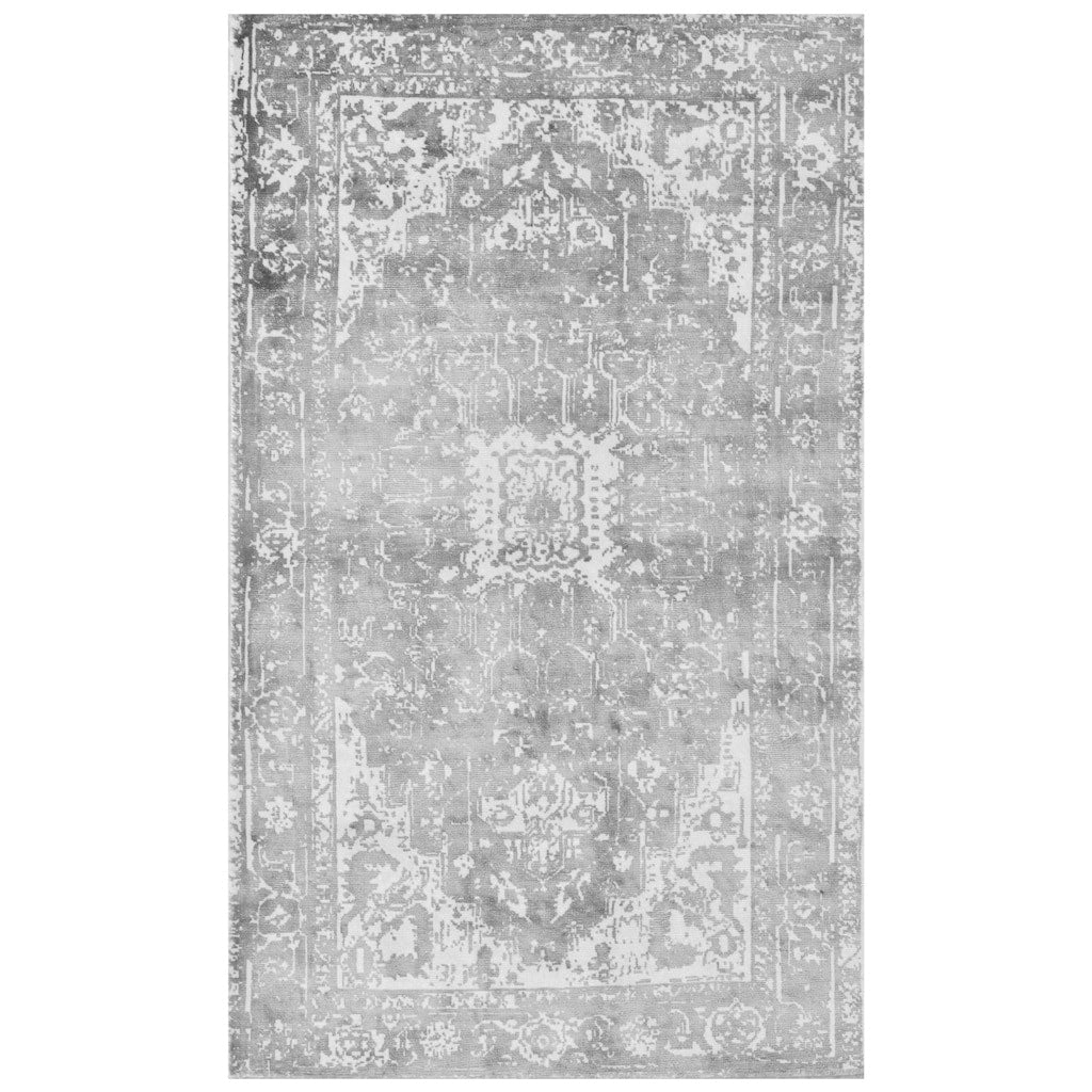Handmade Herat Oriental Indo Hand Loomed Distressed Silk Rug 3 X 5 3 X 5