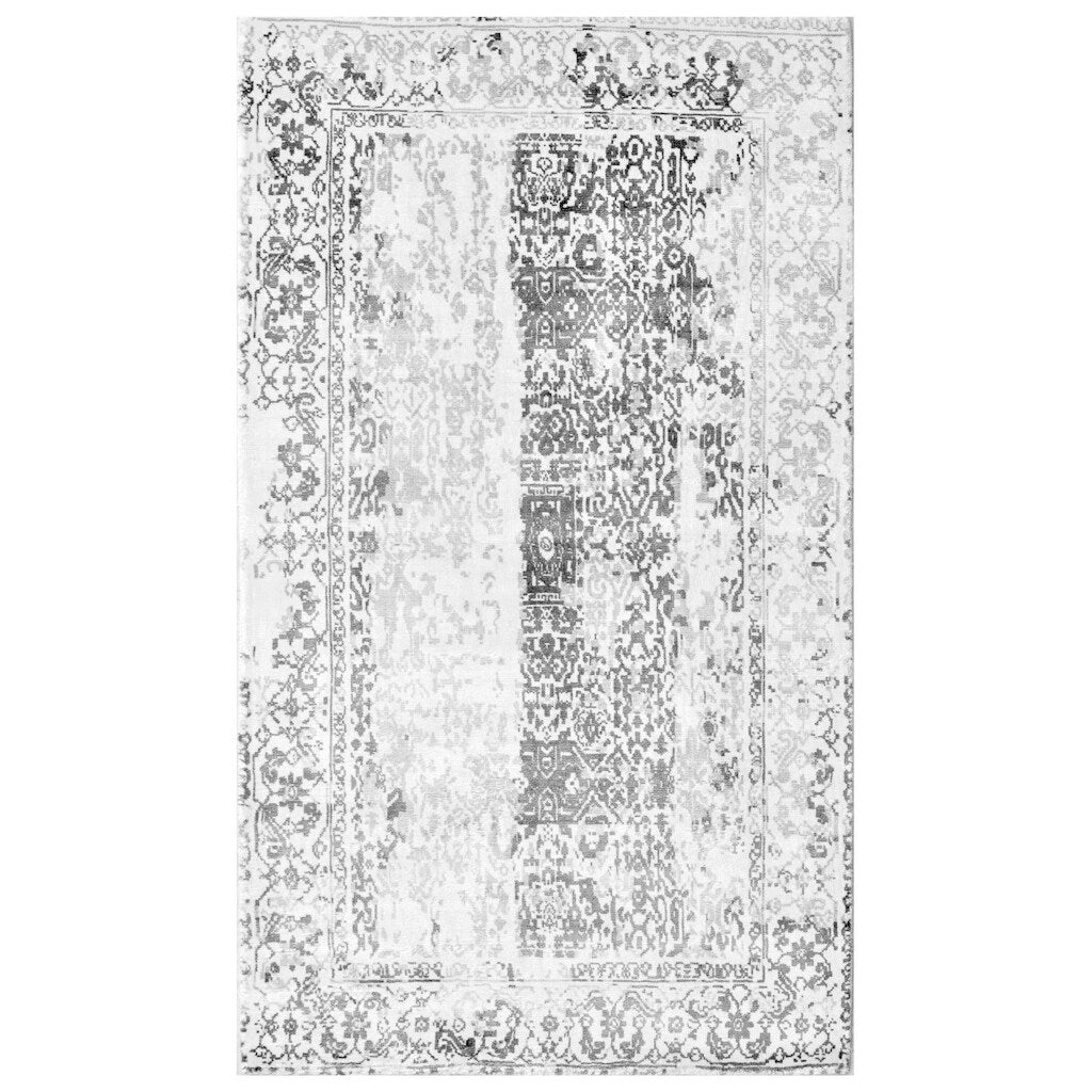 Handmade Herat Oriental Indo Hand Loomed Distressed Silk Rug 3 X 5 3 X 5