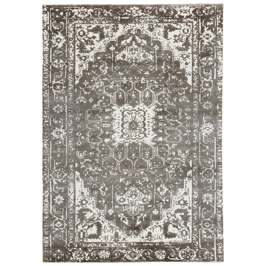 Handmade Herat Oriental Indo Hand Loomed Distressed Silk Rug 8 X 10 8 X 10