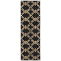 Handmade Herat Oriental Indo Hand Tufted Trellis Wool Rug 27 X 8 27 X 8