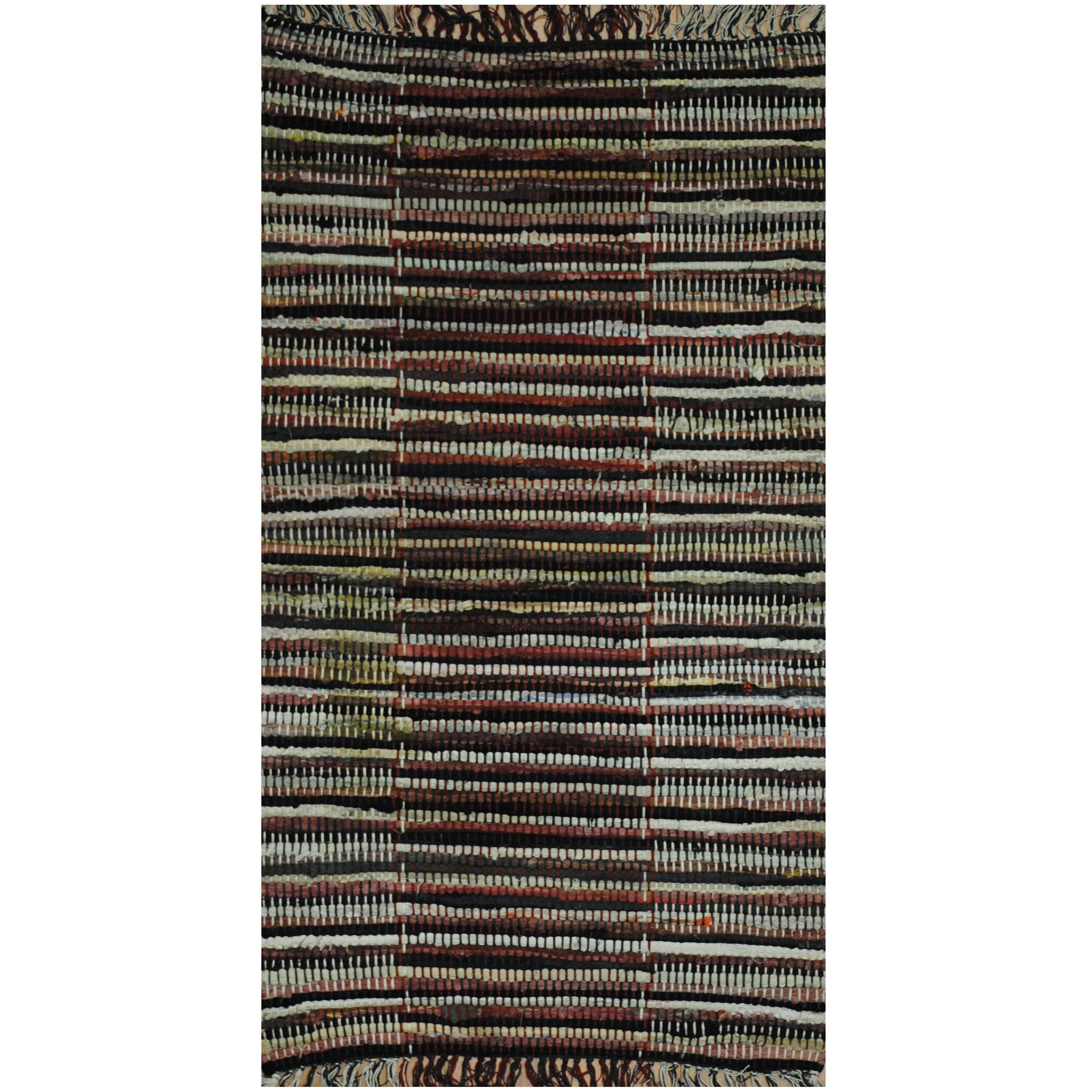 Handmade Herat Oriental Indo Hand Woven Wool Kilim 26 X 43 26 X 43