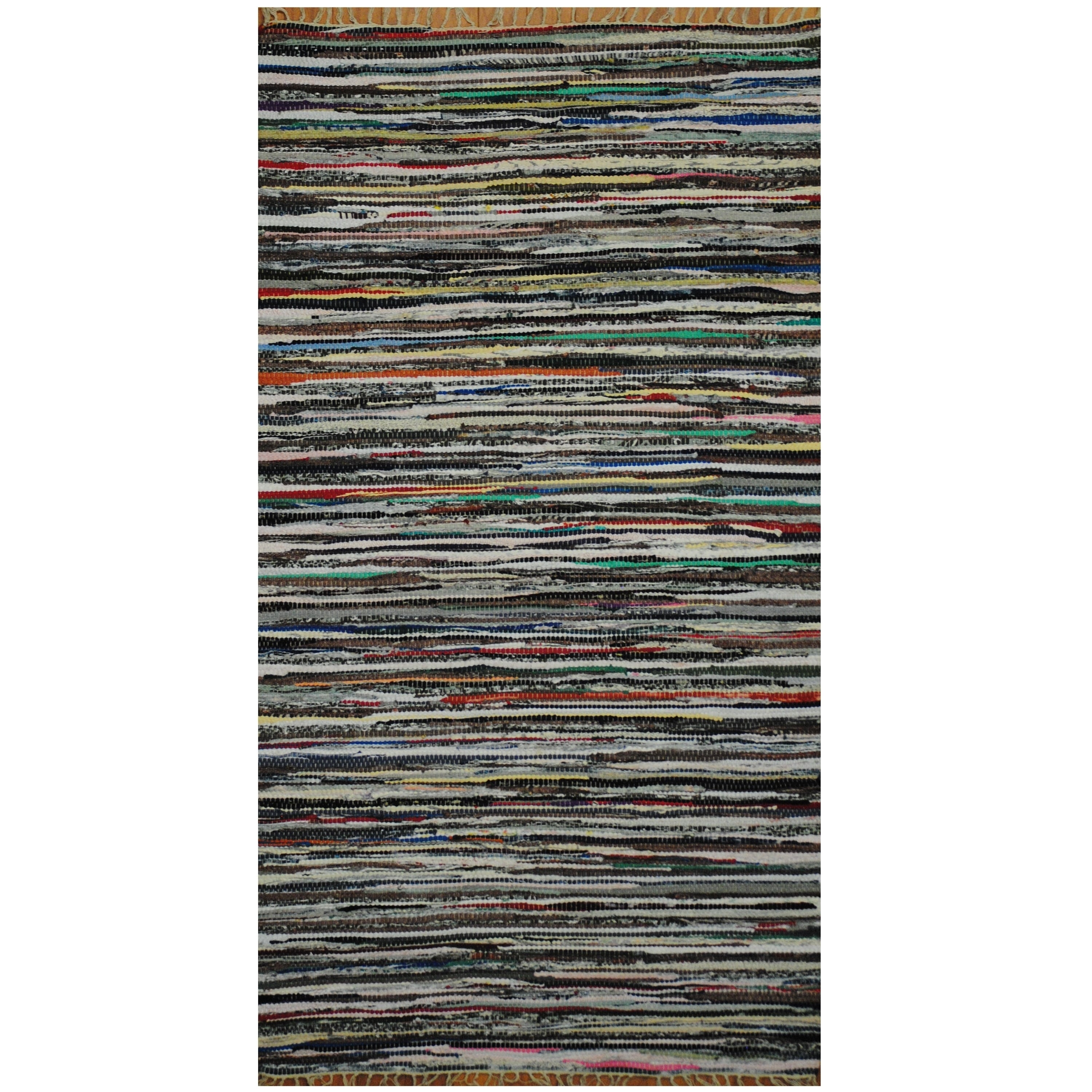 Handmade Herat Oriental Indo Hand Woven Wool Kilim 3 X 55 3 X 55