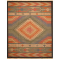 Handmade Herat Oriental Indo Hand Woven Wool Kilim 93 X 12 93 X 12