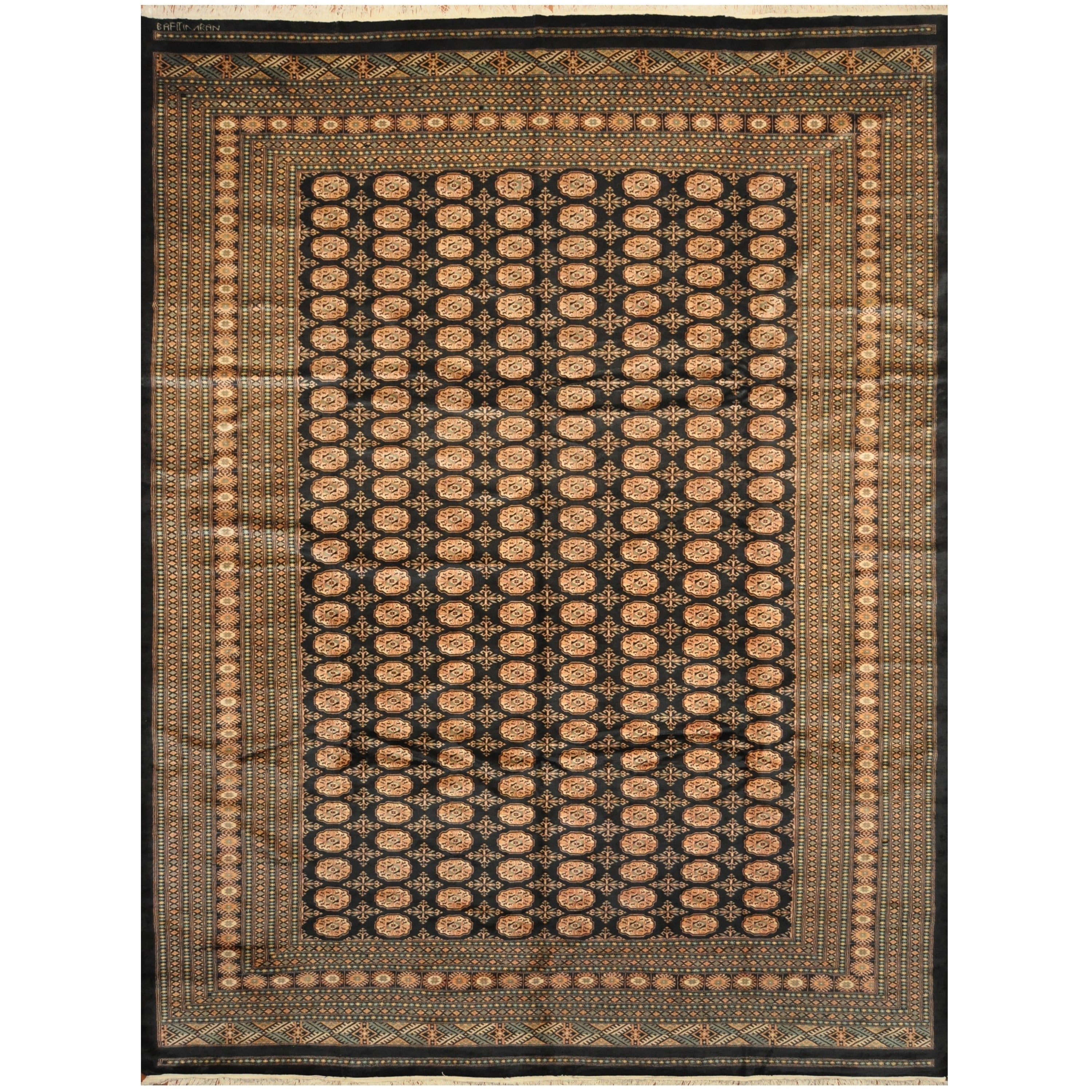 Handmade Herat Oriental Pakistani Hand Knotted Bokhara Wool Rug 10 X 137 10 X 137
