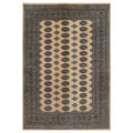Handmade Herat Oriental Pakistani Hand Knotted Bokhara Wool Rug 57 X 8