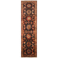 Handmade Herat Oriental Persian Hand Knotted Hamadan Wool Runner Iran 310 X 148