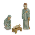 Handmade Holy Celebration Celadon Nativity Scene Thailand 24 X 17 X 12
