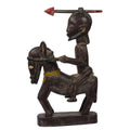 Handmade Horseback Warrior Wood Sculpture Ghana