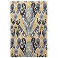 Handmade Ikat Chenille Flatweave Rug India 4 X 6