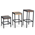 Timbergirl Industrial Old Reclaimed Wood And Iron Stool India