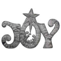 Handmade Joy Metal Art With Nativity Scene 11 X 8 Haiti N A