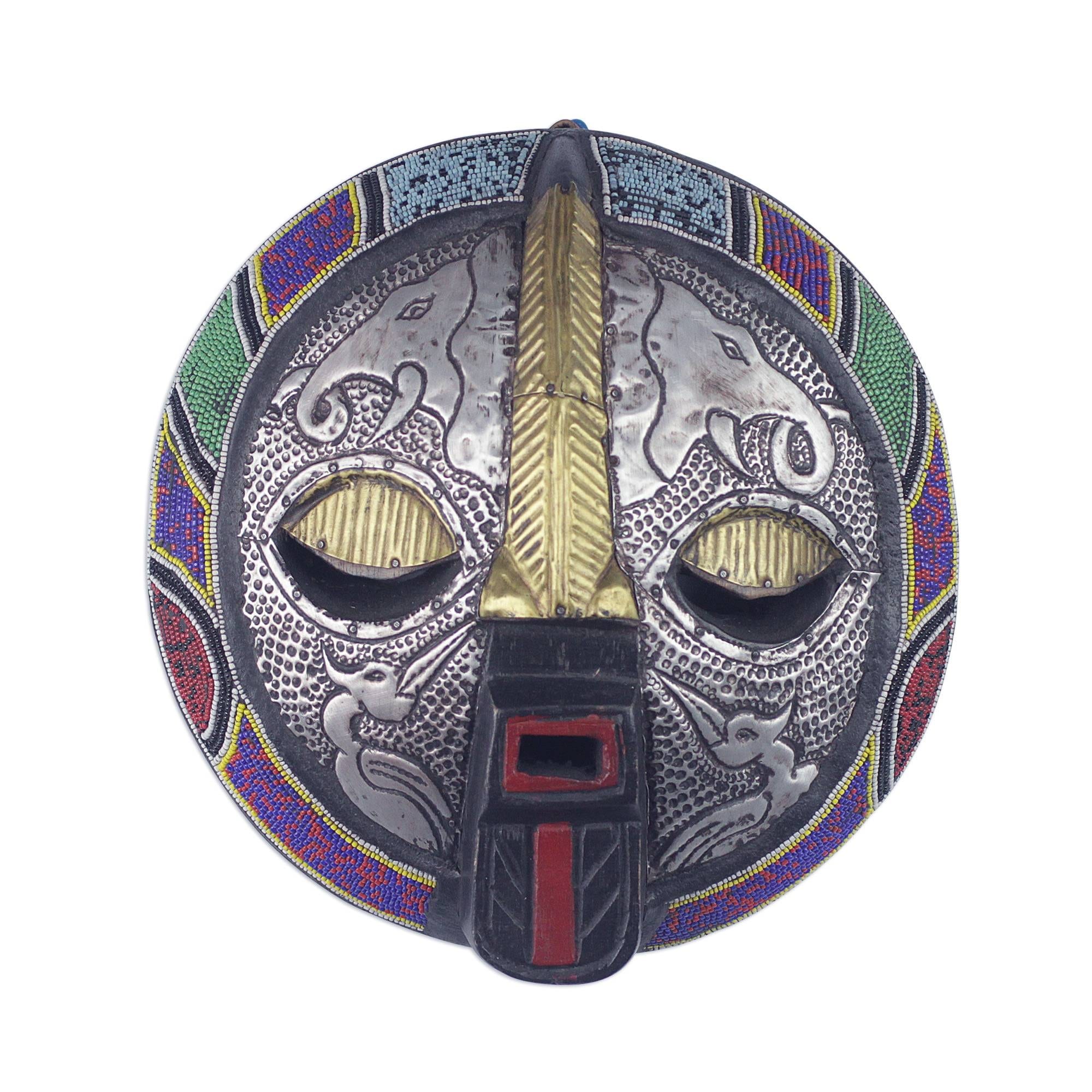 Handmade Kharyisile African Wood Mask Ghana