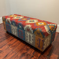 Handmade Kilim Upholstered Storage Bench India