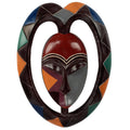 Handmade Kwele Mask Iii African Wood Mask Ghana