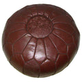 Handmade Leather Contemporary Ii Ottoman Pouf Morocco