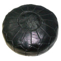 Handmade Leather Contemporary Ottoman Pouf Morocco