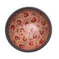 Handmade Lok Chan Flowers Batik Wood Decorative Bowl Indonesia