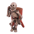Handmade Lord Of The Dead Ceramic Statuette Mexico 7 H X 4.3 W X 5 D