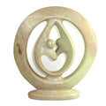 Handmade Lovers Embrace Soapstone Statue Kenya
