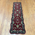 Handmade Herat Oriental Indo Hand Tufted Mahal Wool Runner India 2X 7