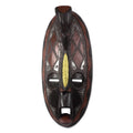 Handmade Majesty Gleam African Wood Mask Ghana
