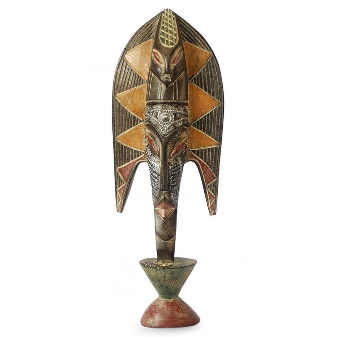 Handmade Man Named Asuo Ghanaian Wood Sculpture Ghana 52 X 20 X 11