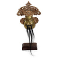 Handmade Master Of Drama Wood And Copper Mask Indonesia 24 X 19 X 9