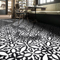 Meknes In Black And White Handmade 8X8 In Moroccan Tiles Pack 12
