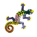 Metal Striped Gecko Wall Art Handmade In Haiti