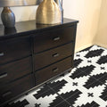 Midar In Black And White Handmade 8X8 In Moroccan Tile Pack 12